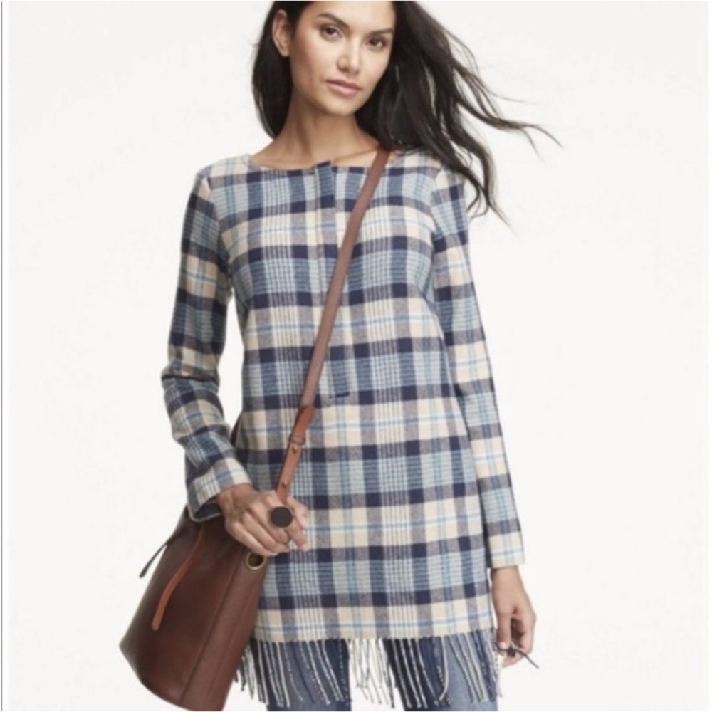 ✨NWT✨L.L. Bean Signature Fringe Flannel Tunic